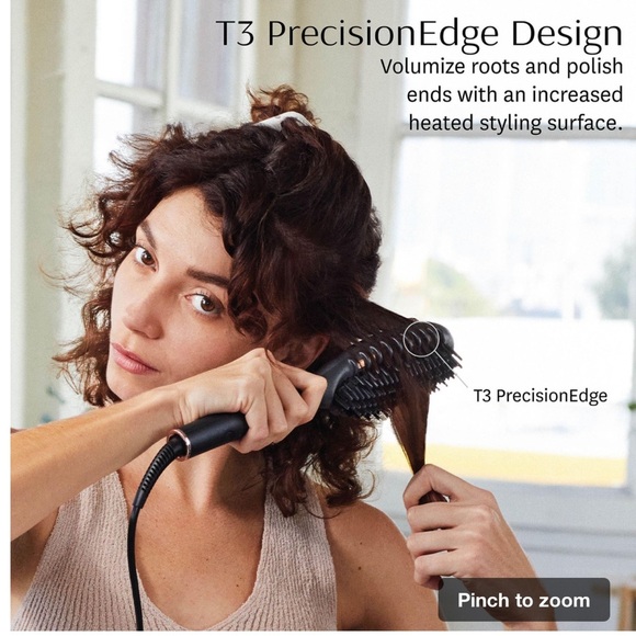 T3 Edge Heated Smoothing & Styling Brush - Picture 2 of 7